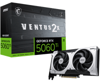 MSI - NVIDIA GeForce RTX 5060 Ti 8G VENTUS 2X PLUS 8GB GDDR7 PCI Express Gen 5 Graphics Card - Black