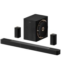 Ultimea - Skywave X60 7.1.4ch Wireless Surround Sound System for TV, Dolby Atmos SoundBar with 8" Wireless Subwoofer, 840W - Black
