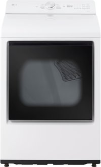 LG - 7.3 Cu. Ft. Smart Electric Dryer with Sensor Dry - Alpine White