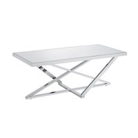 Furniture of America - Ludington Contemporary Metal Coffee Table in Chrome - Silver
