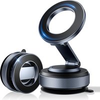 COTTAGE - Magnetic Phone Holder For Car Aerospace Aluminum Mount With f s Vacuum Suction Adjustable Dashboard Compati - Default