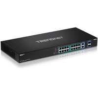 Trendnet - 18-Port Gigabit High Power Poe+ Switch; 16 X Gigabit Poe+ Ports; 2 X Shared Gigabit Ports; 36Gbps Switching - Unknown