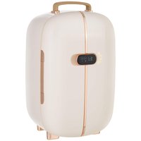 Tiramisubest - Portable Skincare Fridge with LED Display,12L Fridge for Beauty,Makeup and Cosmetics,Small Refrigerator Cooler - White