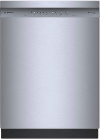 Bosch - 100 Series 24" Front Control Smart Built-In Stainless Steel Tub Dishwasher with PrecisionWash, 48 dBA - Stainless Steel