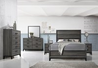 Kings Brand Furniture - Ambroise 5 Wood Drawer Chest Dresser for Entryway, Bedroom Storage Organizer (Grey/Black) - Gray