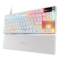 SteelSeries - Apex Pro TKL Gen 3 Wired Magnetic Hall-Effect OmniPoint Adjustable Gaming Keyboard with Rapid Tap - White