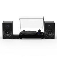 Fluance - RT84 Reference High Fidelity Vinyl Turntable, PA10 Phono Preamp and Ai41 Powered 5" Stereo Bookshelf Speakers - Piano Black