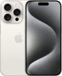 Apple - Refurbished Excellent - Pre-Owned Good iPhone 15 Pro 5G 128GB - Apple - Refurbished Excellent Intelligence - (Unlocked) - White Titanium