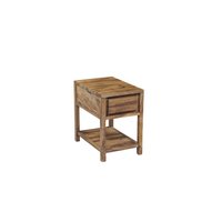 Porter Designs - Urban Solid Sheesham Wood End Table, Natural - Brown