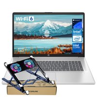 HP - 17.3" FHD Laptop - Intel Core 7 150U with 16GB RAM - 2TB SSD - Numeric Keypad & Backlit Keyboard - PCO Laptop Cooler - Silver