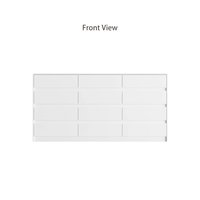 Famapy - Horizontal Dresser: Minimalist Design with Smart Storage - White