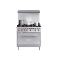 Koolmore - 36 in. 6 Burner Commercial Natural Gas Range in Stainless-Steel (KM-CR36-NG) - Stainless Steel