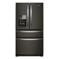 Whirlpool - 24.5 Cu. Ft. French Door Refrigerator with Two-Tier Freezer Storage - Black Stainless Steel