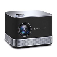 Aurzen - All-in-One Streaming Smart Projector, 36W Stereo Speakers, Auto Focus&Keystone, Netflix Official Licensed - Black