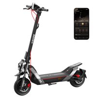 NAVEE - NT5 Max Electric Scooter, 51.6 mi Max Range, 31 MPH Max Speed, 1900W Motor, Telescopic Suspension, 10.5" Tires - Black