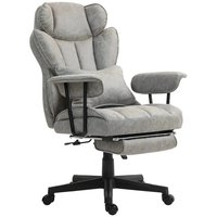 Platinum-Level - Big and Tall Ergonomic Office Chair with Massage and Heat - Gray