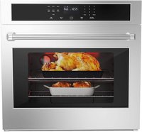 GARVEE - Wall Oven 30 in Single Wall Ovens Electric Built-in Convection Oven, 3800W, 4.8 Cu.Ft. Broil Bake Roast Function - Black