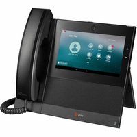 HP - Poly CCX 700 IP Phone - Corded - Corded/Cordless - Wi-Fi, Bluetooth - Built-in Camera - Desktop - 24 x Total - Black