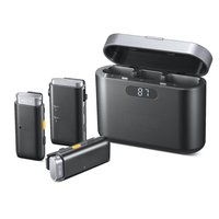 Reds Spade - Lavalier microphone for iphone android phone with noise cancellation tx rx charging case mic dslr - 1”/ Type-C
