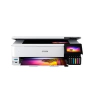 Epson EcoTank ET-8550 Wireless Color All-In-One Inkjet Photo Printer - White