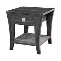 Arcana 1 Drawer End Table Gray - HOMES: Inside + Out