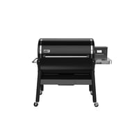 Weber SmokeFire EX6 Wood Pellet Grill - Black: All-in-One Outdoor Cooking, 200-600°F Range, Smart Grilling Assistant