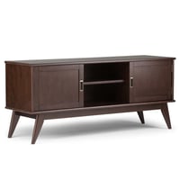 Tierney Solid Hardwood Mid-Century TV Stand for TVs up to 66" with Storage - WyndenHall
