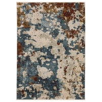 Captiv8e Designs 5'3"x7'6" Harmony Abstract Elements Beige Area Rug
