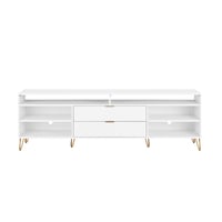 Manhattan Comfort 85" Dumbo TV Stand for TVs up to 80" White