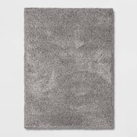 12'x9'3" Solid Eyelash Woven Shag Rug Gray - Threshold™