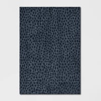 10'x13' Daffodil Leopard Print Woven Rug Blue - Threshold™