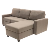 Palisades Reclining Sectional with Right Storage Chaise Oatmeal - Serta: Durable Hardwood Frame, Polyester Upholstery