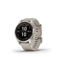 Garmin fenix 7S Pro Sapphire Solar Edition Soft Gold with Light Sand Band