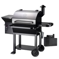 ZPG-10002B2E Wood Pellet Grill BBQ Smoker with Cover: Automated Feed, 1060 sq in - Z Grills