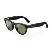 Ray-Ban Meta Ray-Ban | Meta Headliner Low Bridge Fit (Gen 2) - Shiny Black, Green lenses