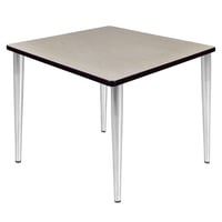 36" Dali Square Tapered Leg Dining Table Maple/Chrome - Regency