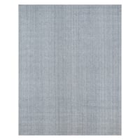 Erin Gates By Momeni 5'x8' Solid Woven Area Rug Gray: Modern Handmade Low Pile Polyester Rectangle Rug
