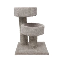 Beatrise Pet Products Double Stacker Tower with Bed Cat Activity Center - 35"