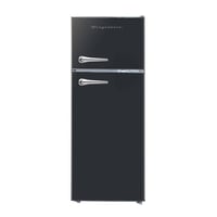 Frigidaire 7.5 cu ft Retro Freestanding Mini Refrigerator with Chrome Handle Black: Top Door Freezer, ETL Listed, 1 Year Warranty