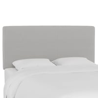 Skyline Furniture King Fairbanks Headboard in Patterns Striped Charcoal