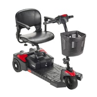 Drive Medical Scout Compact Travel Scooter - 3-Wheel, Electric Mobility, Swivel Seat