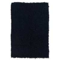 8'x10' New Flokati Area Rug Black - Linon