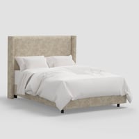 Twin Violet Wingback Bed Toile Floral Stucco - Threshold™