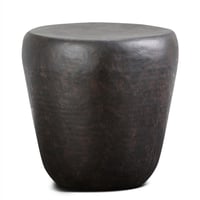 20" Beaton Metal Side Table Rustic Bronze - WyndenHall