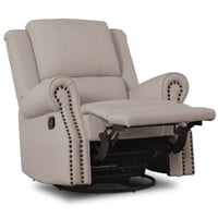 Delta Children Dylan Nursery Recliner Glider Swivel Chair - Beige