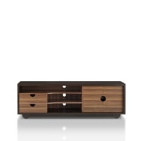Jubu Open Shelf TV Stand for TVs up to 60" Wenge - miBasics: Contemporary Media Console, 70 Inch Compatibility