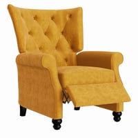Pia Push Back Press-Back Recliner Mustard Gold - ProLounger