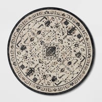 8' Round Albion Persian Style Rug Cream/Black - Threshold™