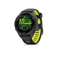 Garmin Forerunner 265 Black Bezel and Case with Black/Amp Yellow Silicone Band