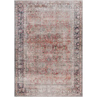 Livabliss 8'10"x12' Kemer Traditional Machine Washable Rug Rust